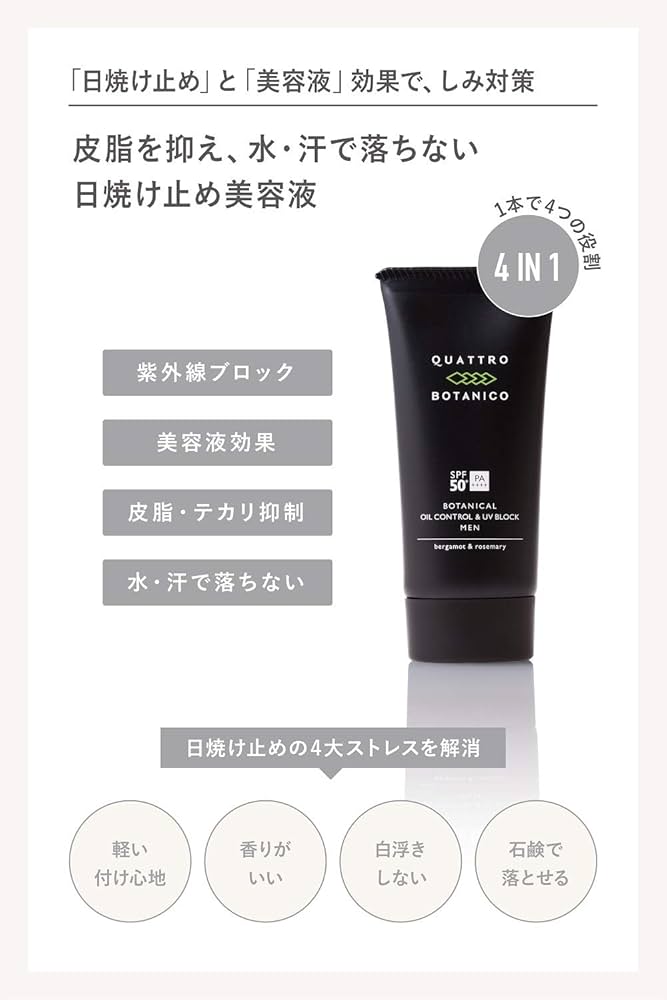 Amazon.co.jp: クワトロボタニコ （ 日焼け止め メンズ